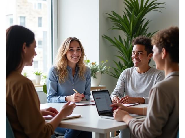 Un grup de persoane participând la o sesiune de întrebări și răspunsuri cu un specialist în wellness